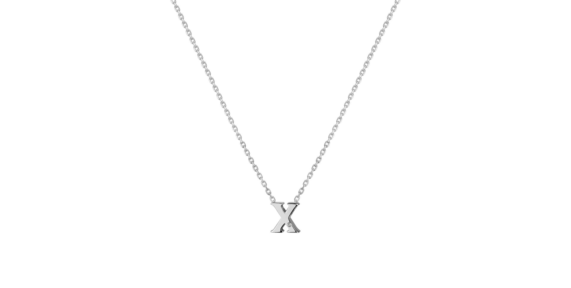 Diamond necklace Flat Line X