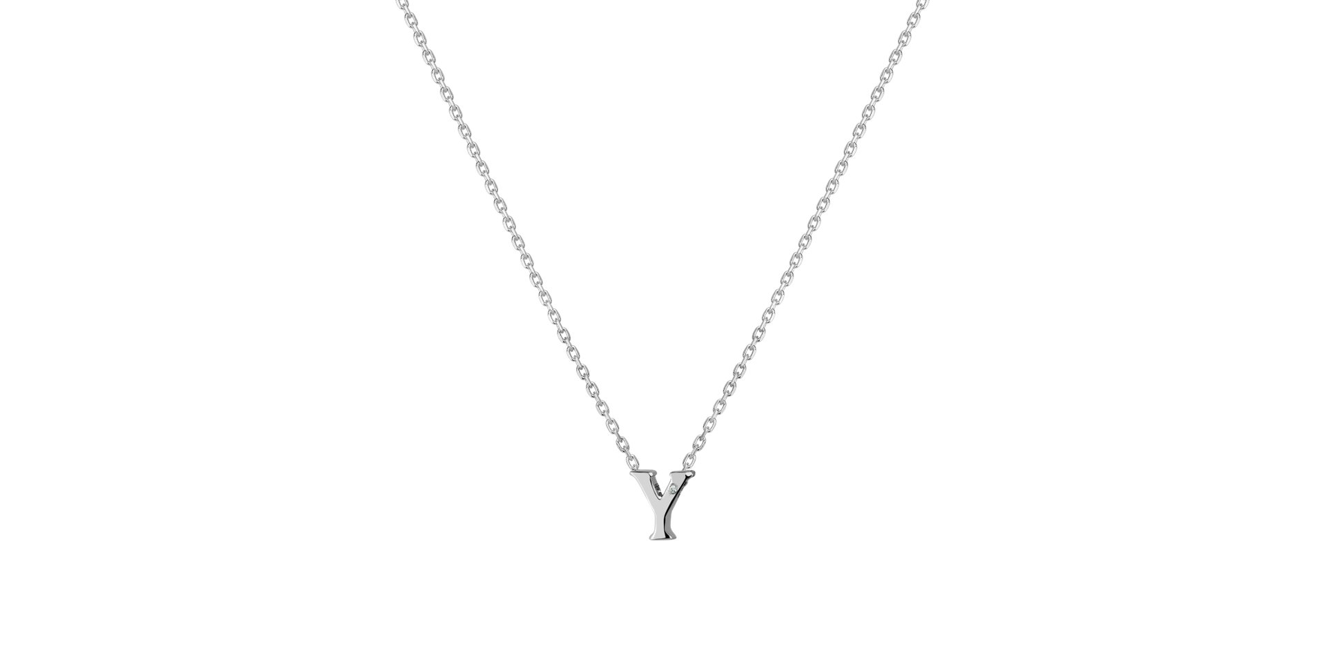 Diamond necklace Flat Line Y