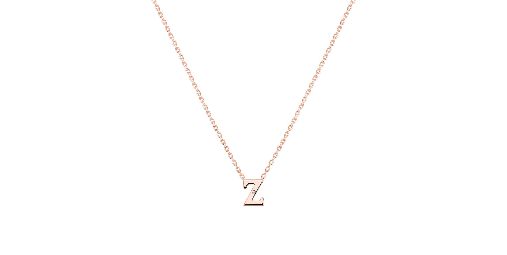 Diamond necklace Flat Line Z