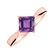 Ring with Amethyst Brazil Bonbon6