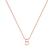 Diamond necklace Round Line B4