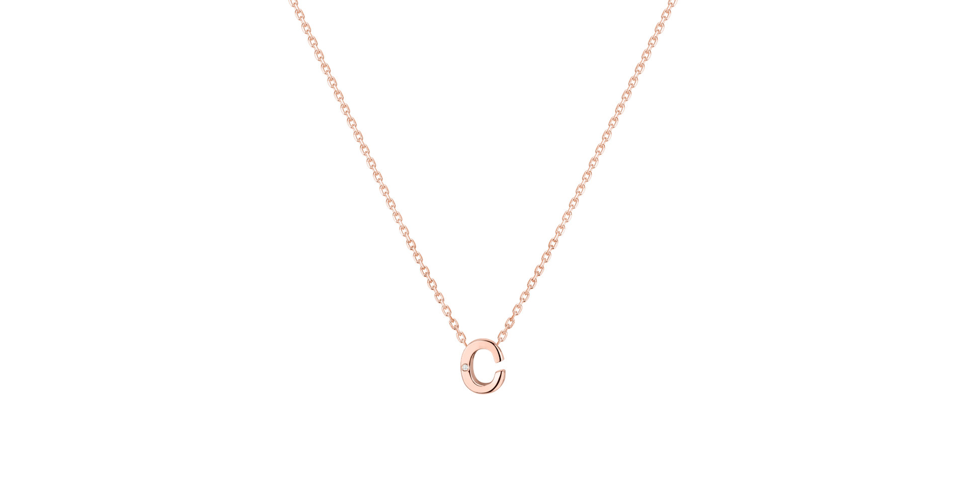 Diamond necklace Flat Line C