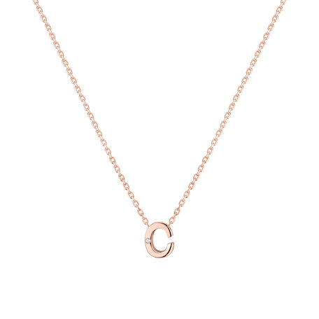 Diamond necklace Flat Line C