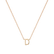 Diamond necklace Round Line D4
