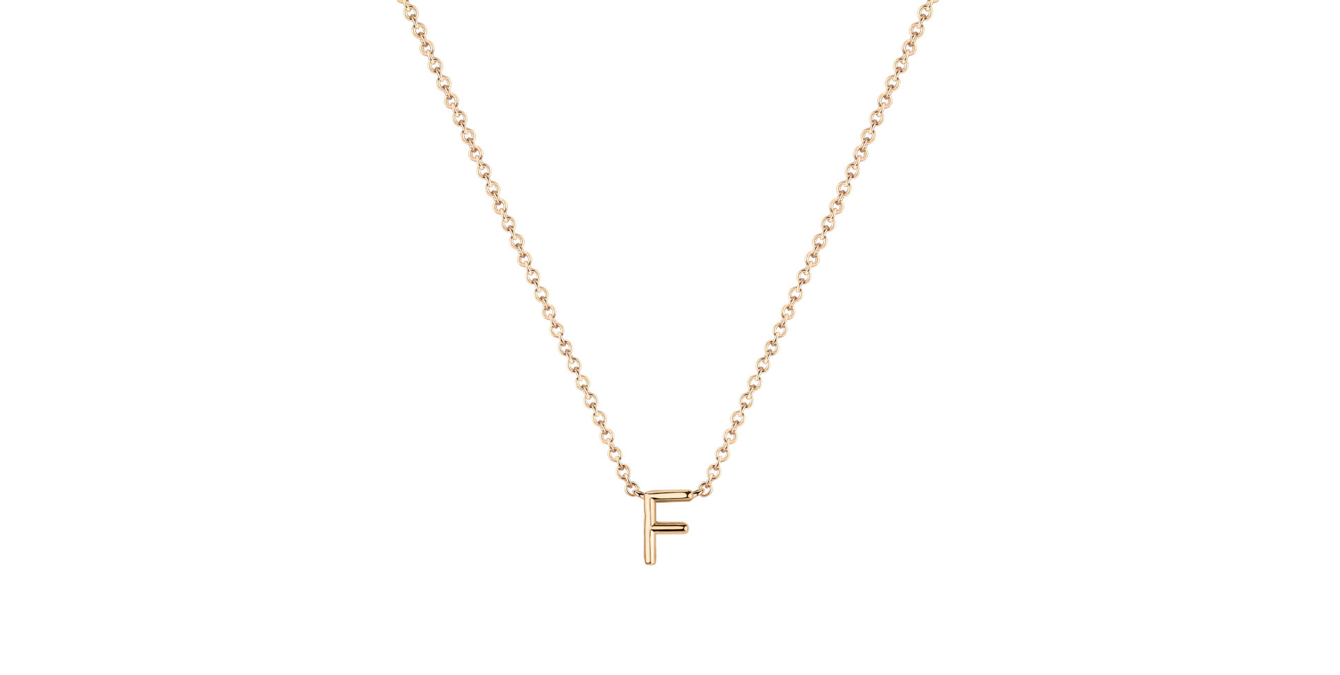 Diamond necklace Round Line F