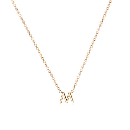 Diamond necklace Round Line M