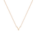Diamond necklace Round Line V4