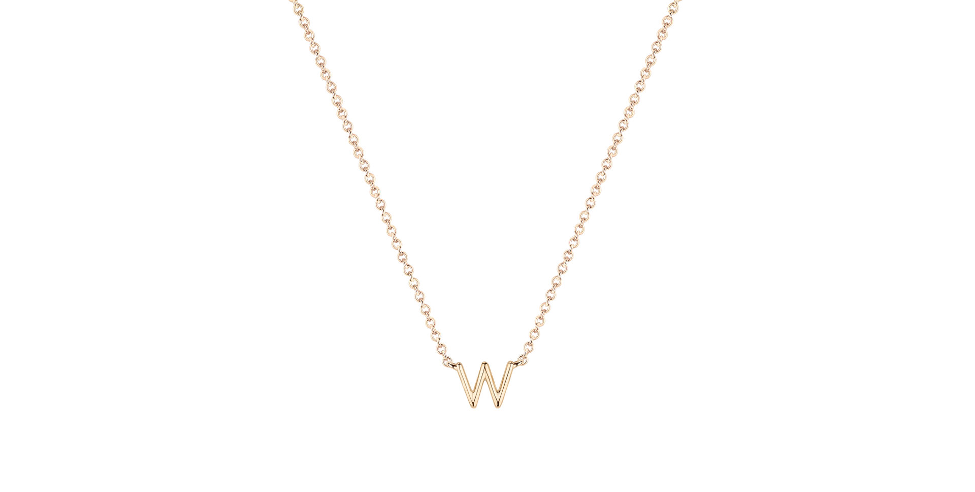 Diamond necklace Round Line W