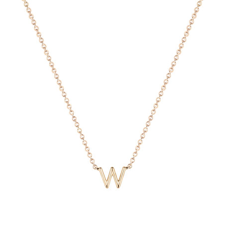 Diamond necklace Round Line W