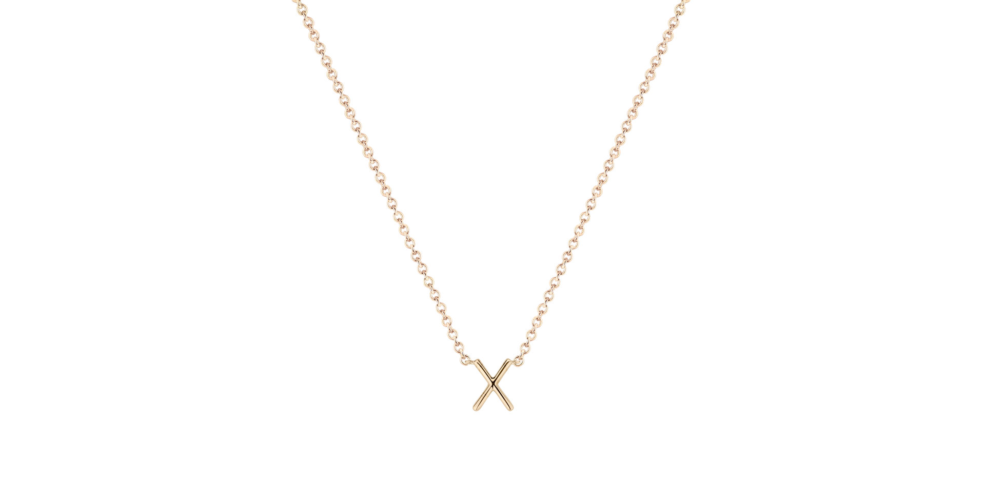 Diamond necklace Round Line X