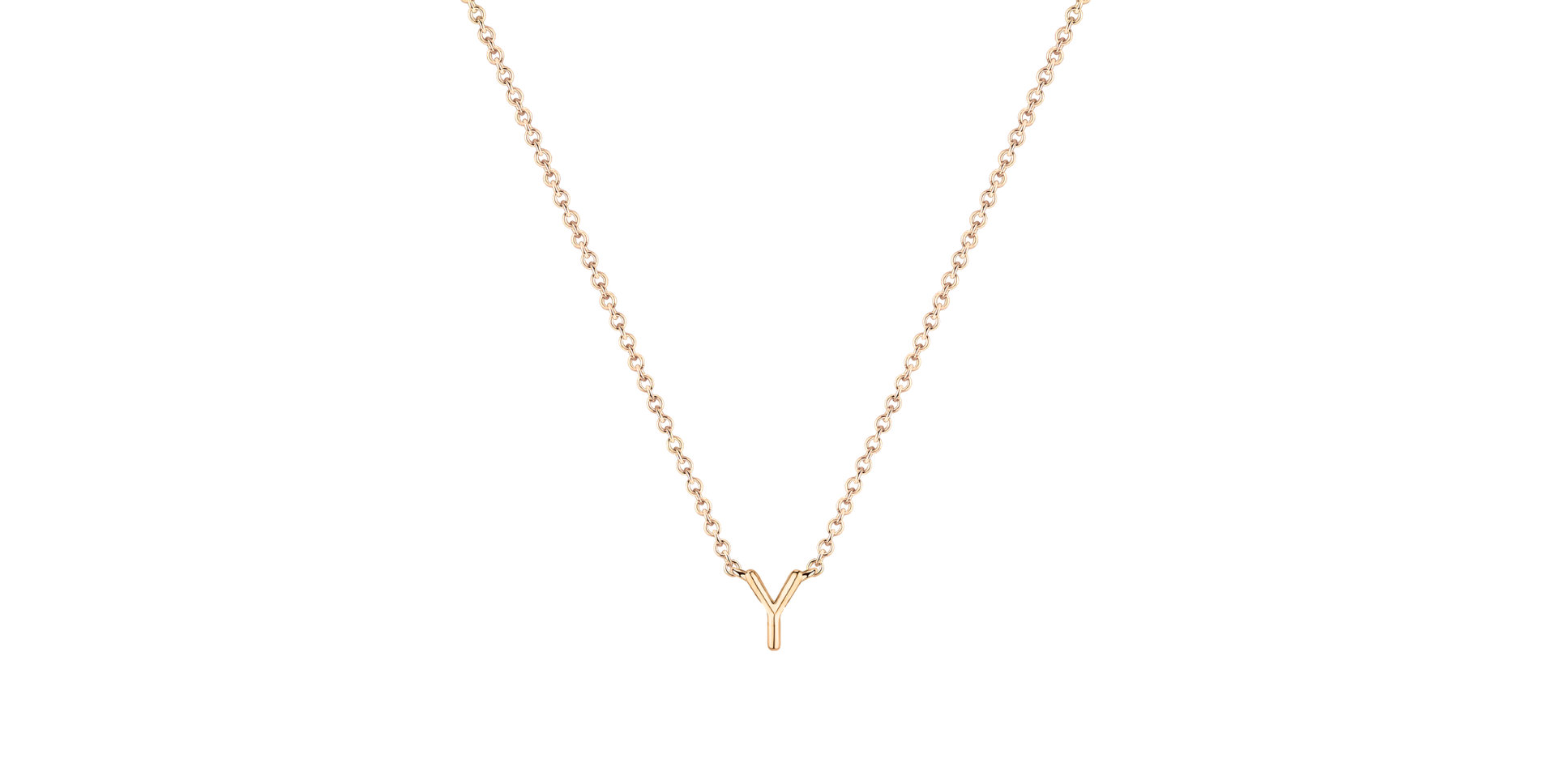 Diamond necklace Round Line Y