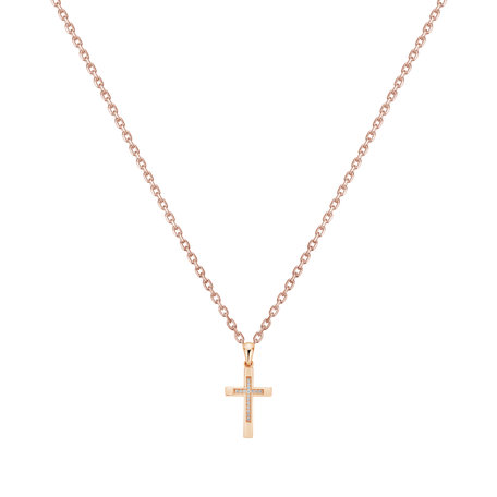 Diamond pendant Cross