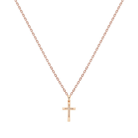 Diamond pendant Cross