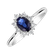 Diamond ring with Sapphire Princess4