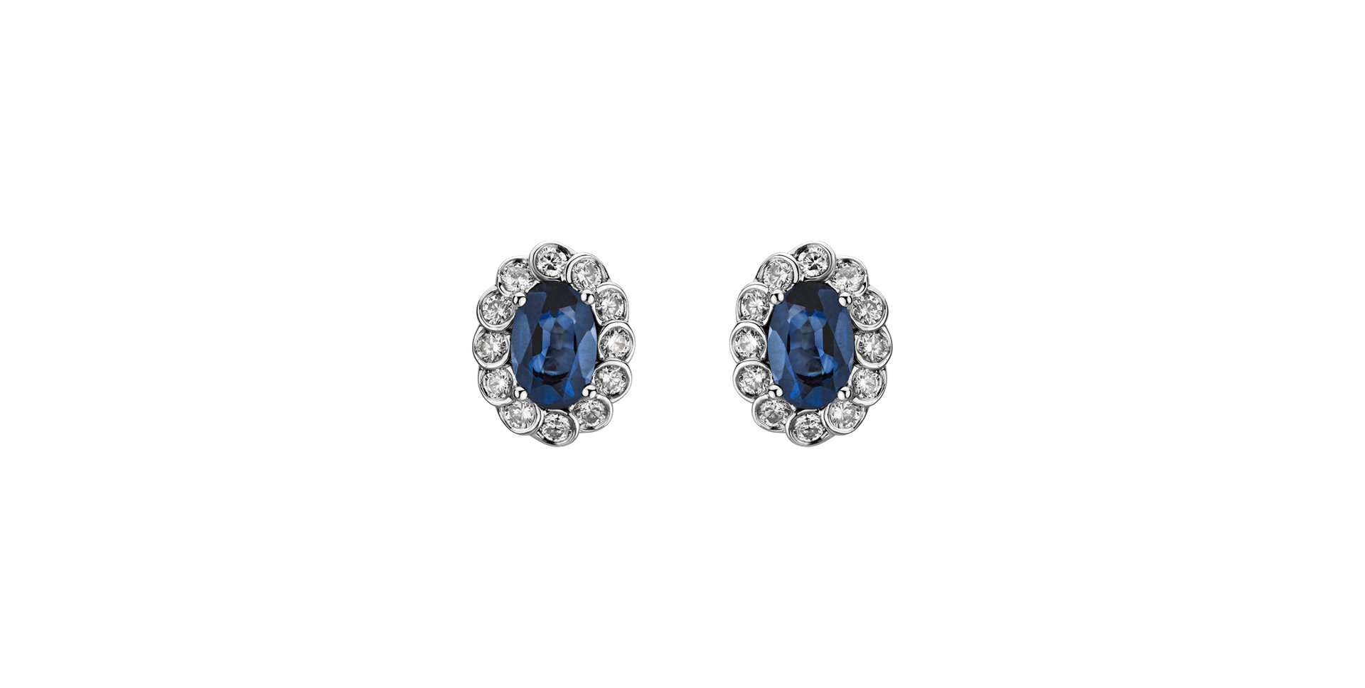 Diamond earrings with Sapphire Brilliance