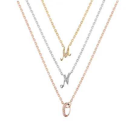 Diamond necklace Curly Diamonds M