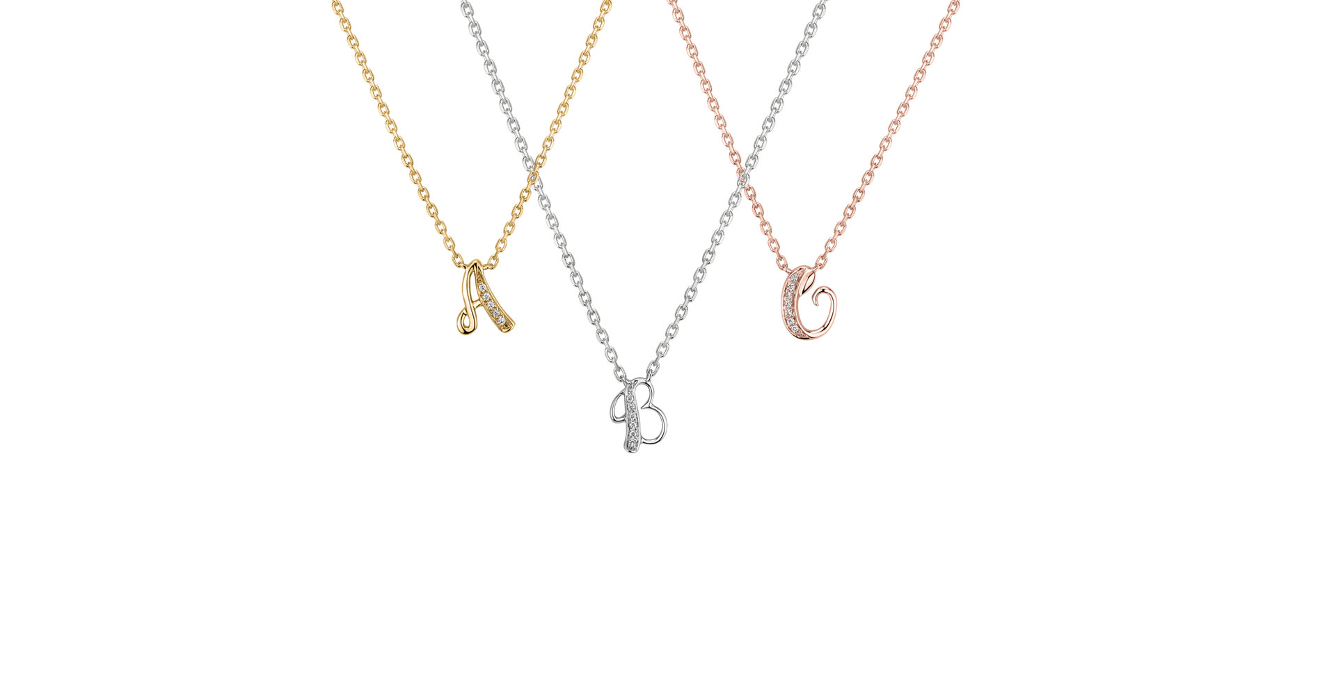 Diamond necklace Curly Diamonds J