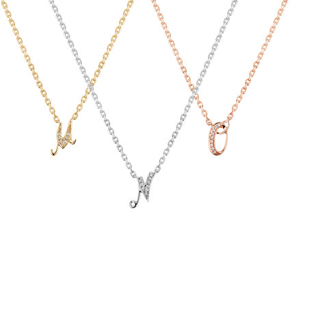 Diamond necklace Curly Diamonds N