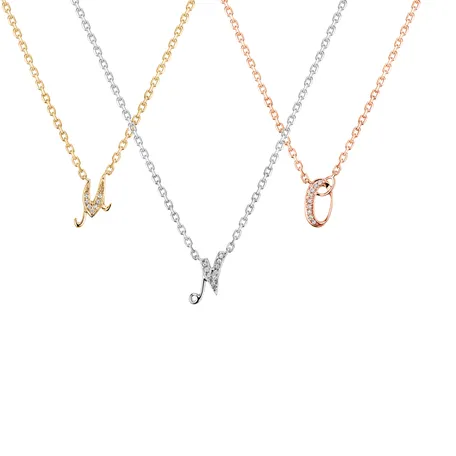 Diamond necklace Curly Diamonds N