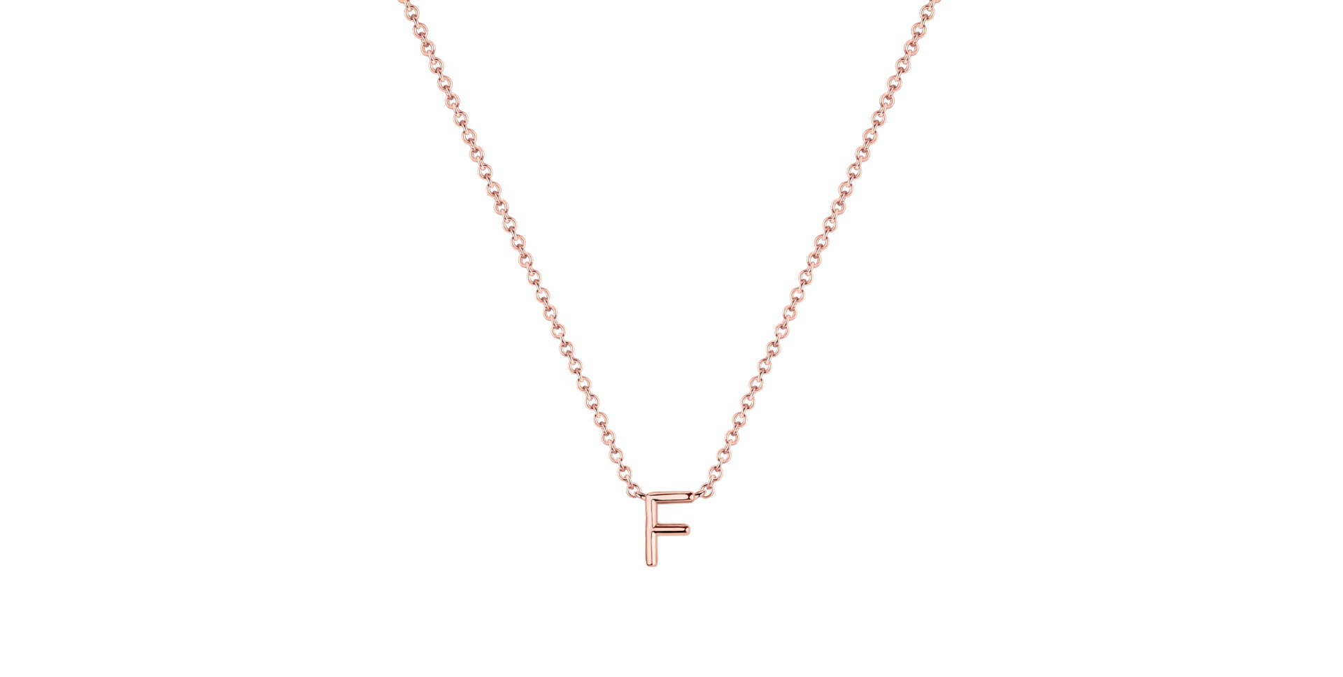 Diamond necklace Round Line F