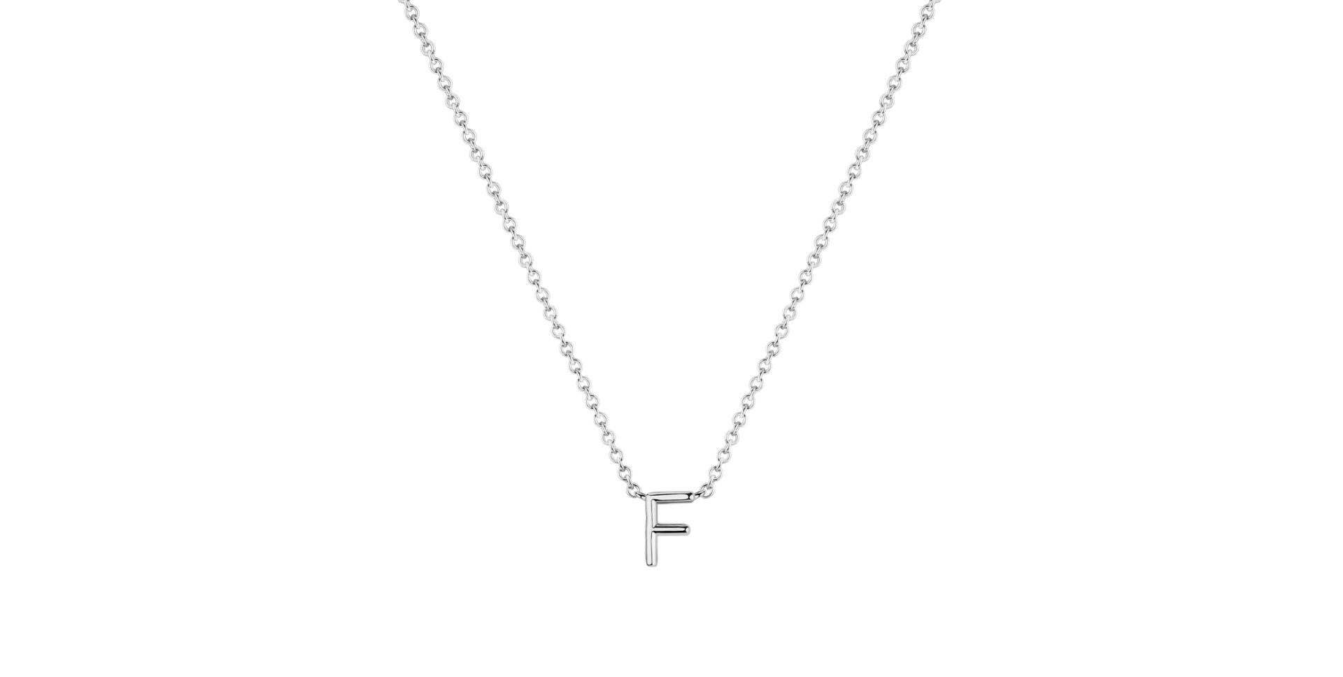 Diamond necklace Round Line F