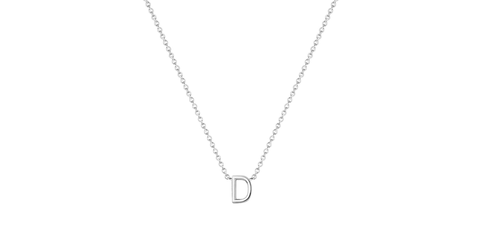Diamond necklace Round Line D