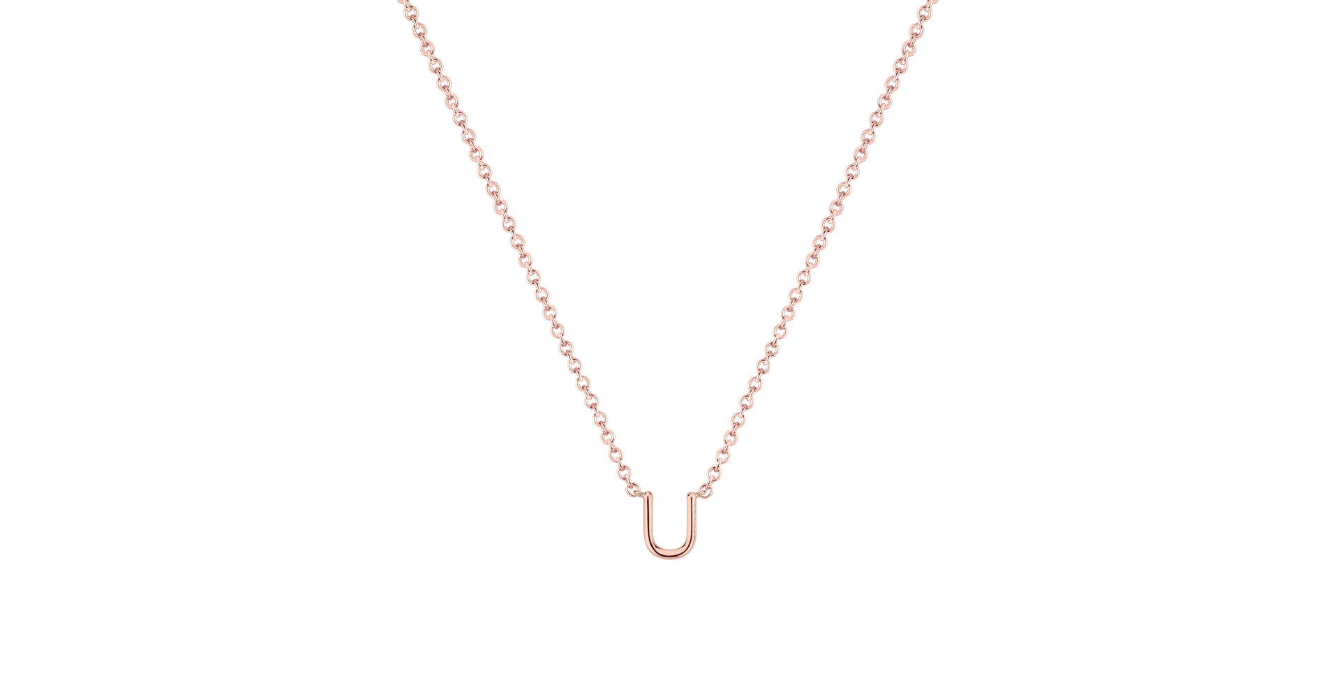 Diamond necklace Round Line U
