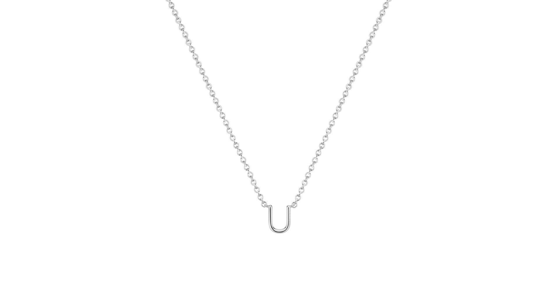 Diamond necklace Round Line U