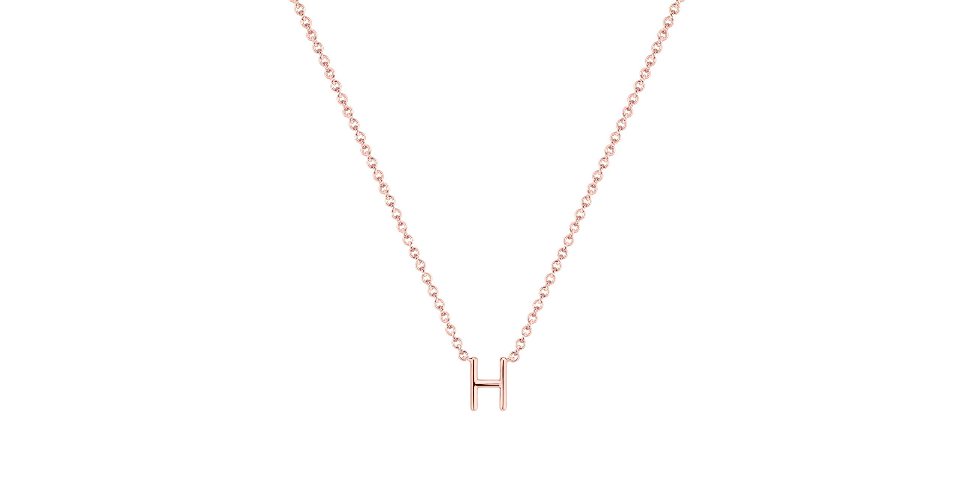 Diamond necklace Round Line H