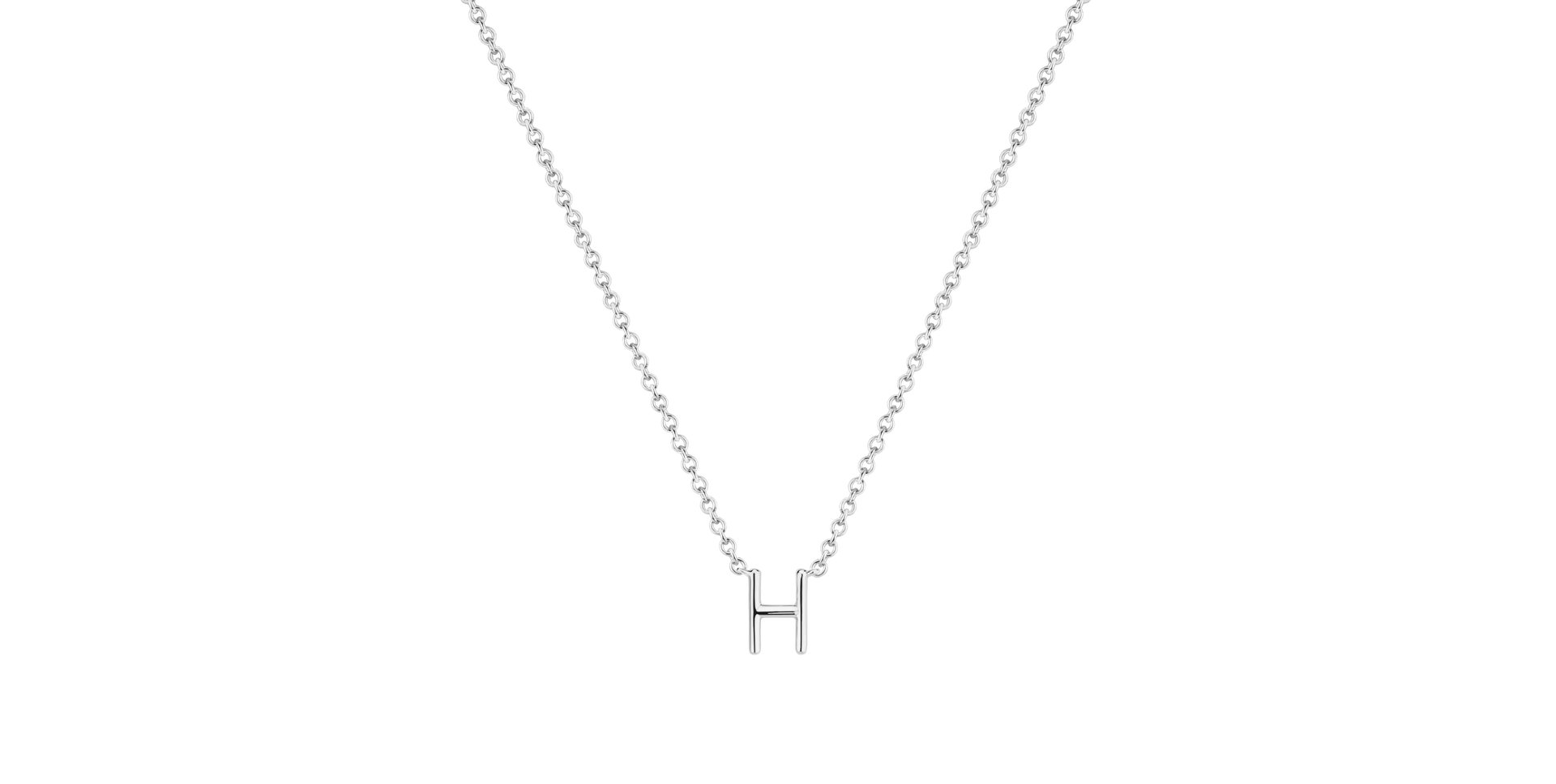 Diamond necklace Round Line H