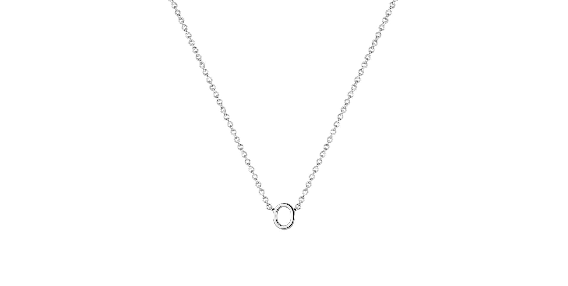 Diamond necklace Round Line O