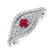 Diamond ring with Ruby Bright Vision4