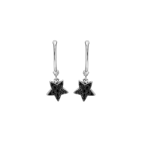Earrings with black diamonds Amazing Night
