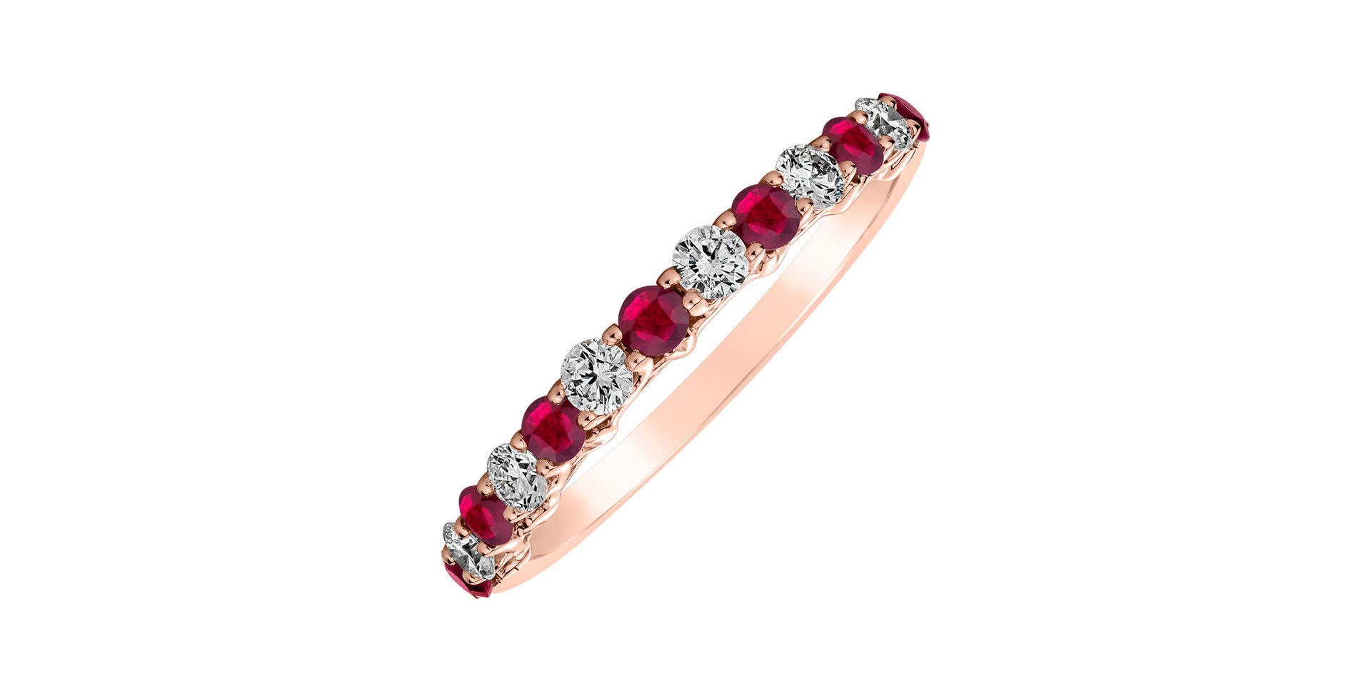 Diamond ring with Ruby Marina