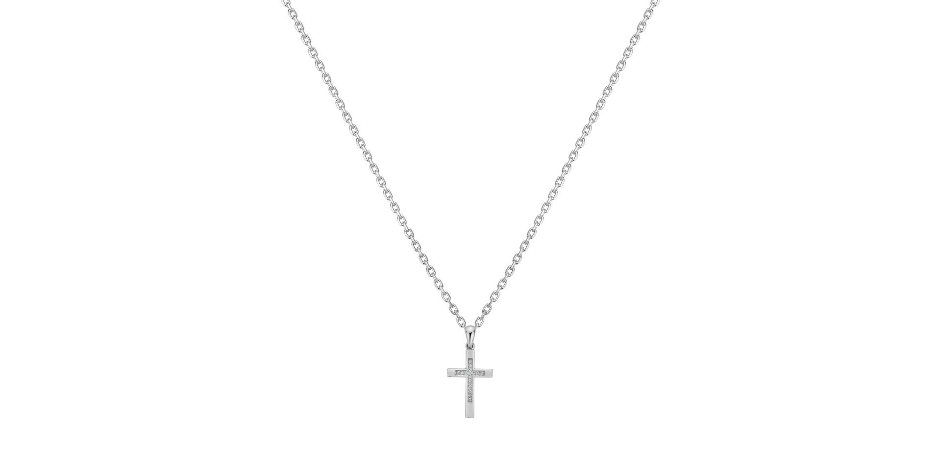 Diamond pendant Cross