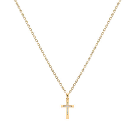 Diamond pendant Cross