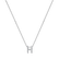 Diamond necklace Glittering Letter H4