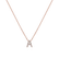 Diamond necklace Glittering Letter A4