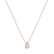 Diamond necklace Glittering Letter B4