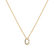 Diamond necklace Glittering Letter C4