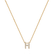 Diamond necklace Glittering Letter H4