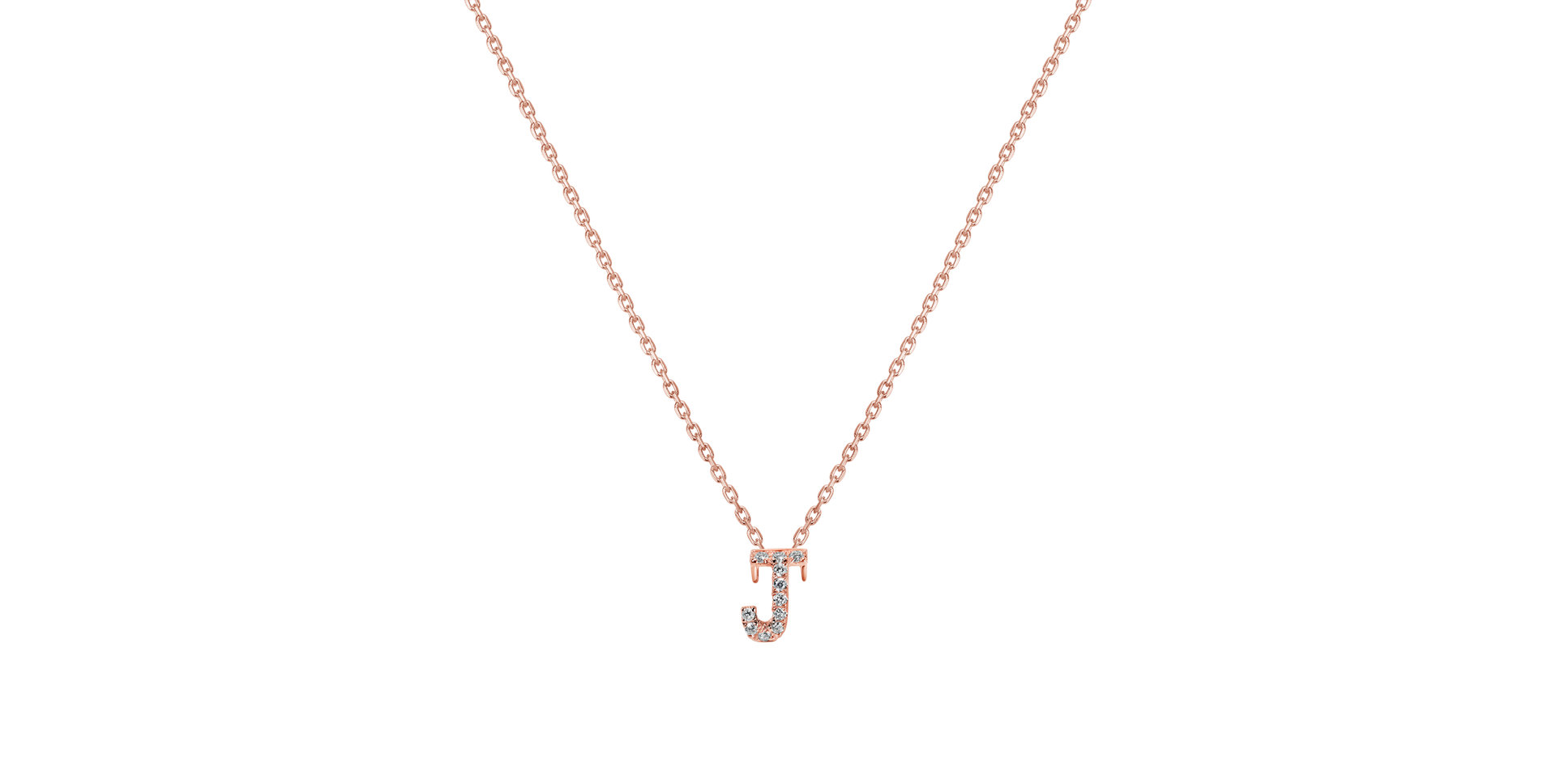 14ct rose gold diamond necklace Brilliant necklace Waterfall Heaven