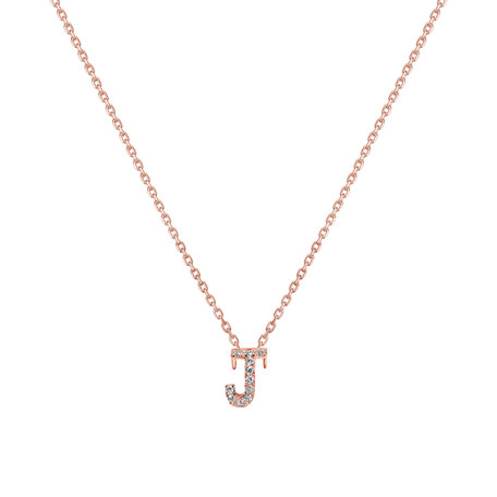 14ct rose gold diamond necklace Brilliant necklace Waterfall Heaven