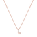 Diamond necklace Glittering Letter L4