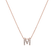 Diamond necklace Glittering Letter M4