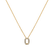 Diamond necklace Glittering Letter O4