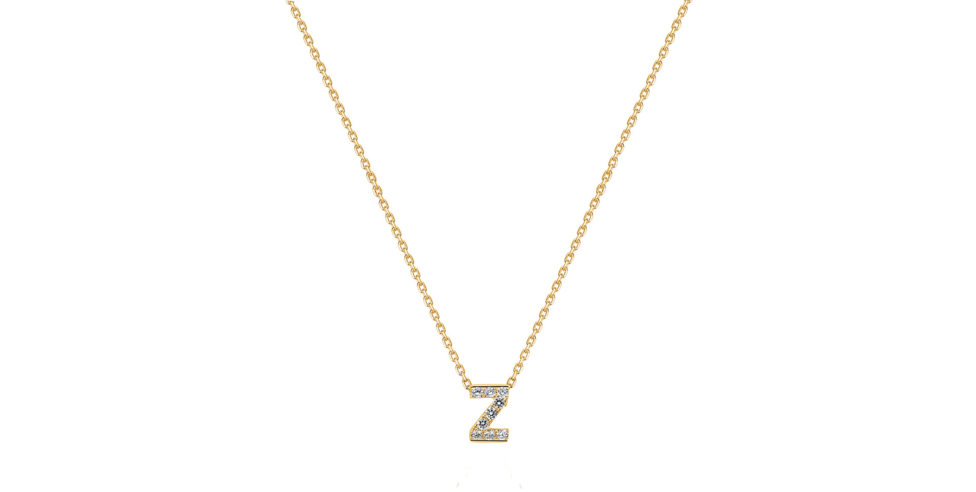 Diamond necklace Glittering Letter Z