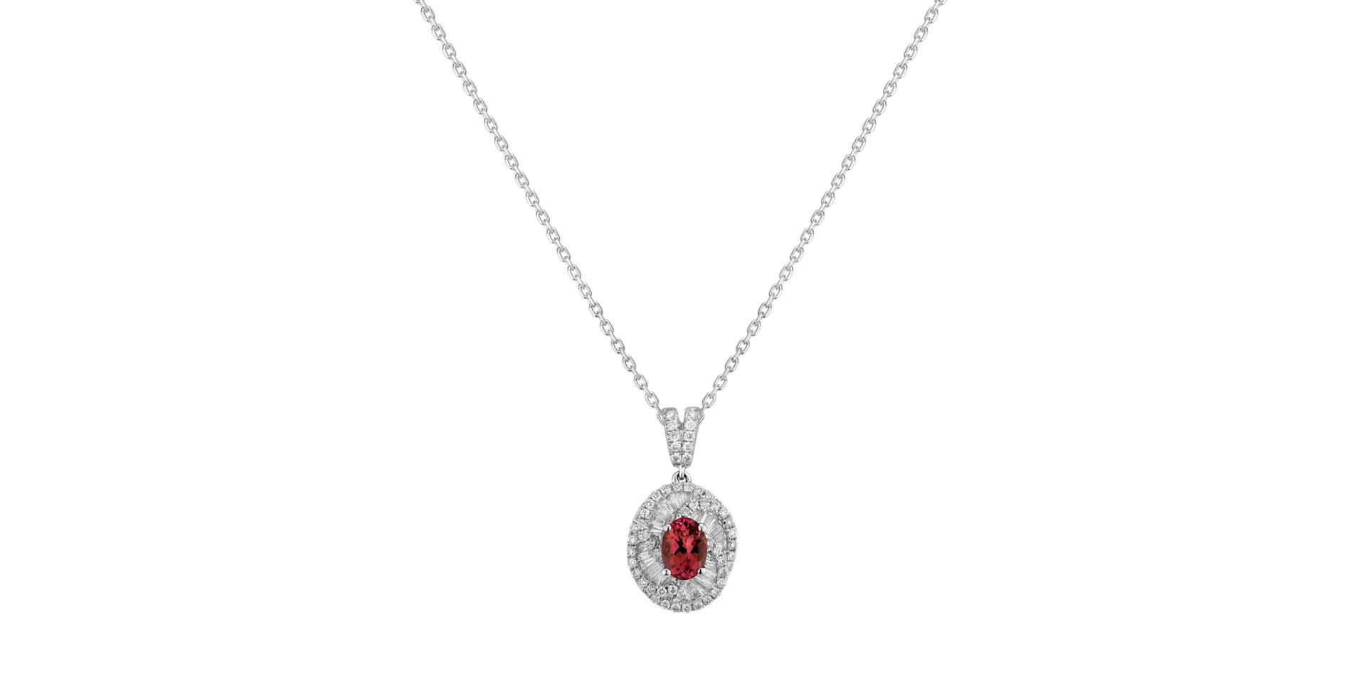 Diamond pendant with Ruby The Edge of Destiny