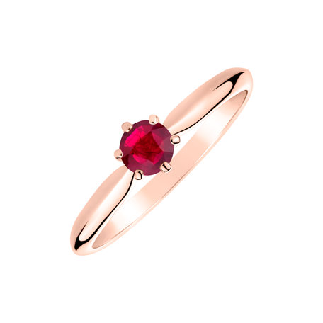 Ring with Ruby Eternal Joy