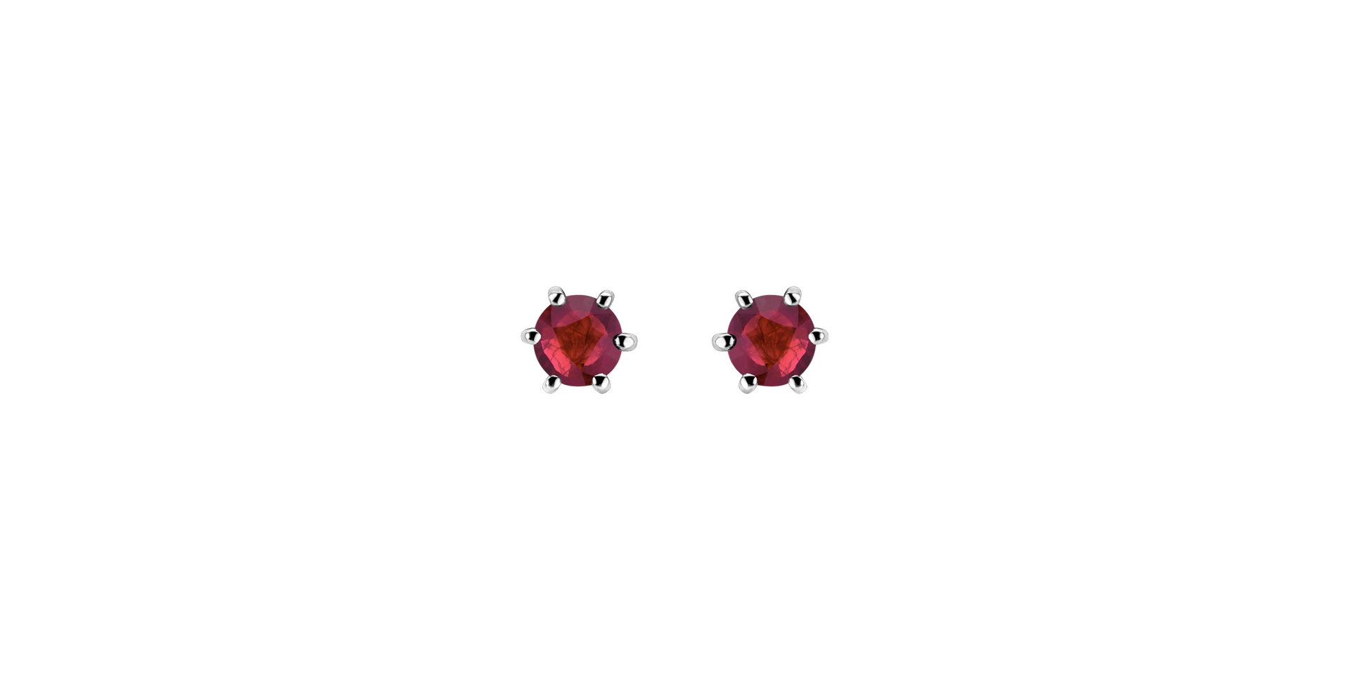 Earrings with Ruby Vesper Romance